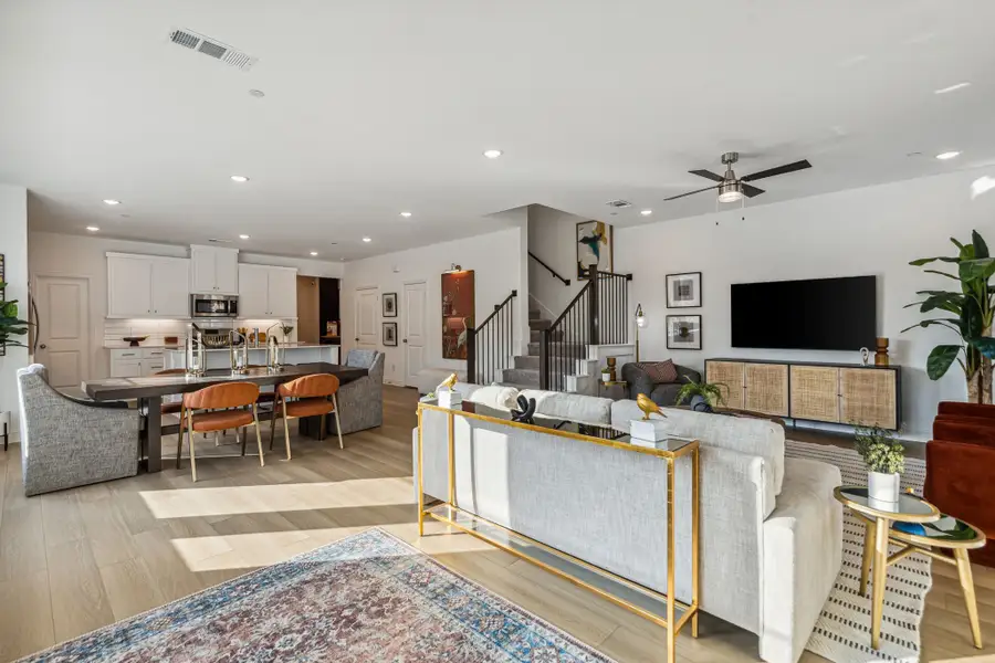 Furnished interior in a model home at Village on Main Street in Frisco (Image 6).