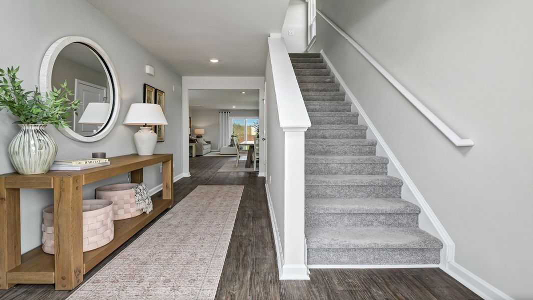 Furnished interior in a model home at Ferry Grove in Lexington (Image 30).