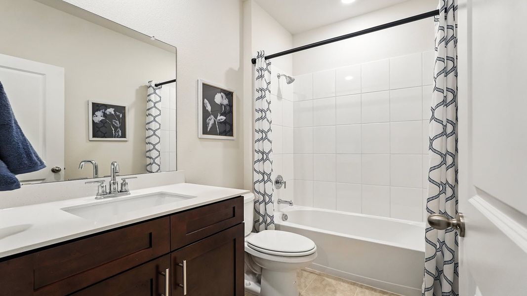 Furnished interior in a model home at The Reserve at Timber Creek in Lindale (Image 21).