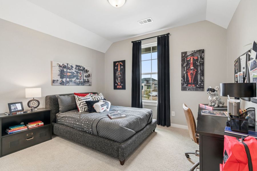 Furnished interior in a model home at Landmark in Denton (Image 43).