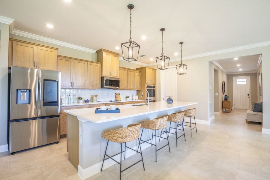 Furnished interior in a model home at Stillwater Cove in Astatula (Image 5).