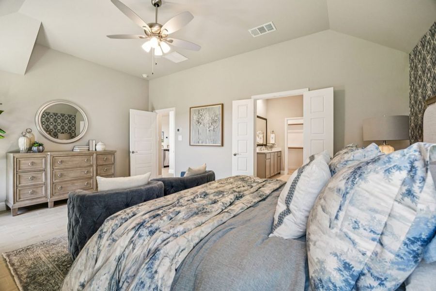 Furnished interior in a model home at Timberbrook in Justin (Image 31).