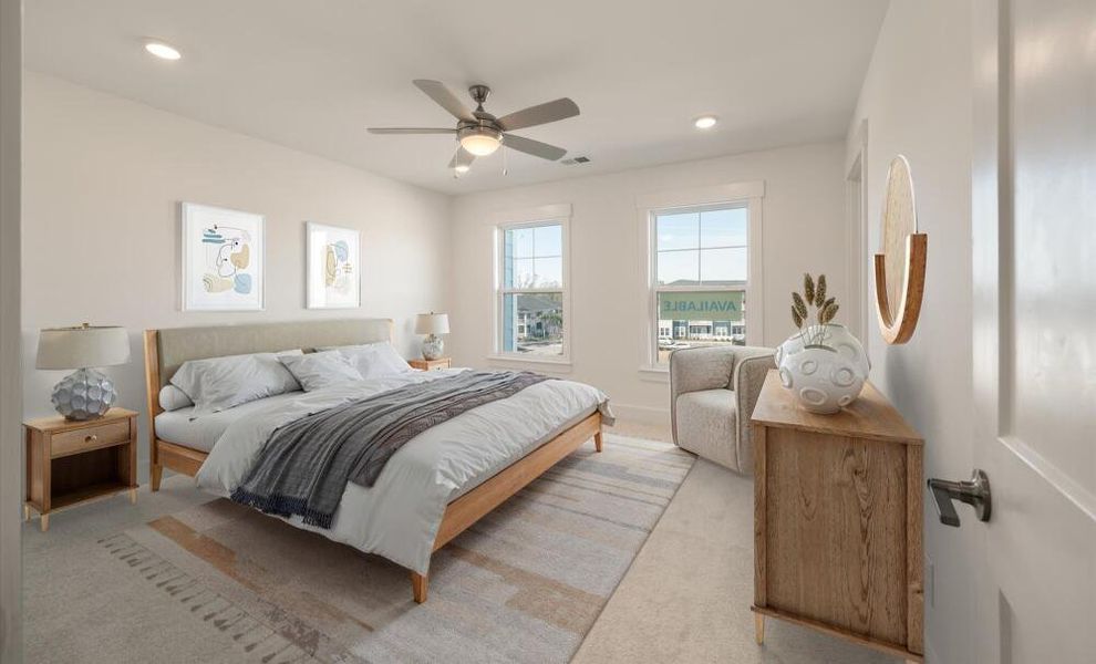 Furnished interior in a model home at New Riverside Village in Bluffton (Image 5).