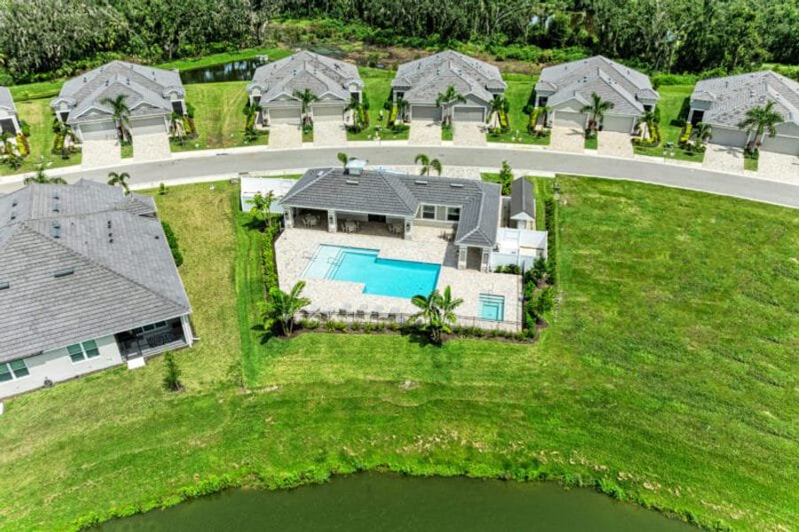 Aerial view of the The Laurels community in Parrish, FL, showing layout and nearby surroundings (Image 13).