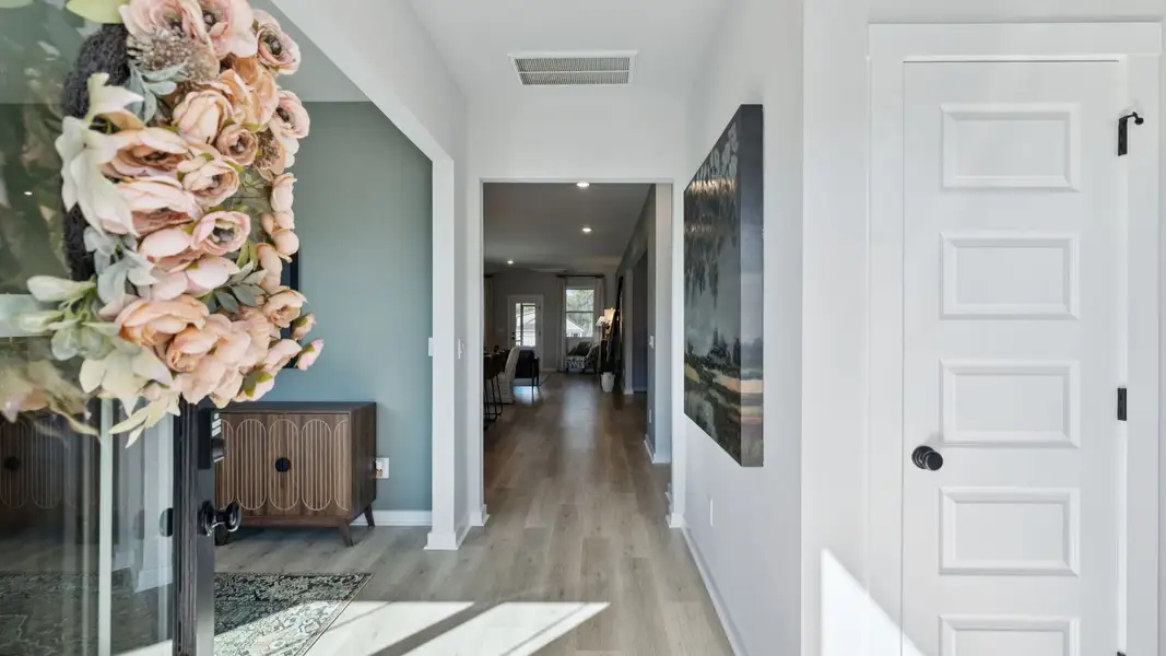 Furnished interior in a model home at Harvest Point in Spring Hill (Image 9).
