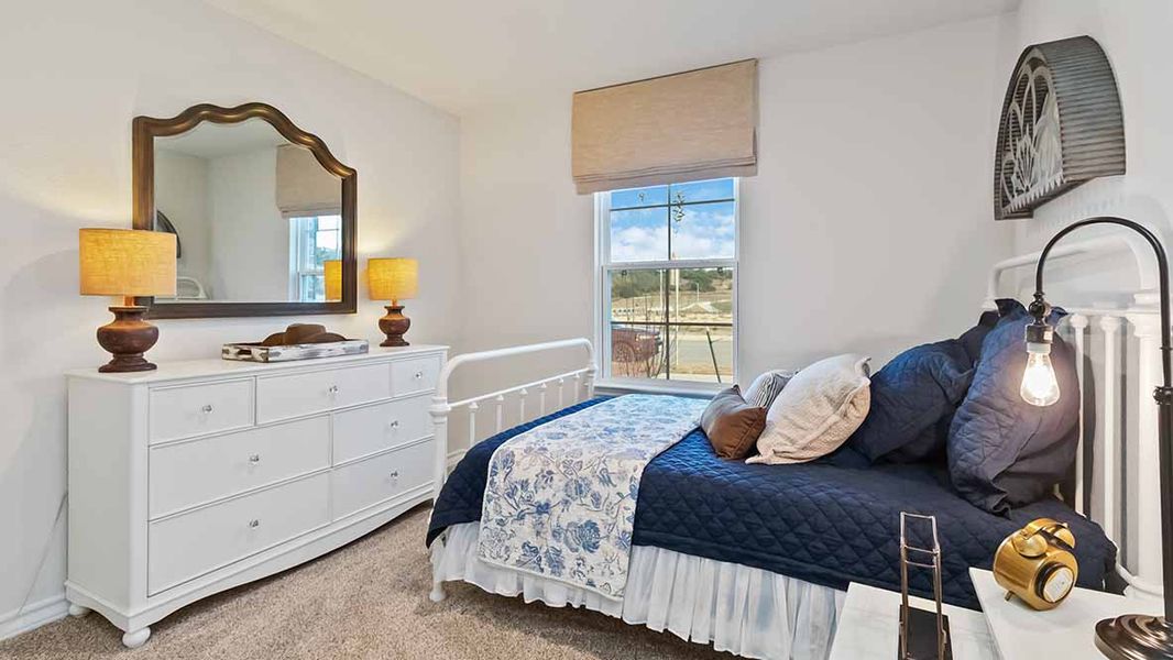 Furnished interior in a model home at The Birch at Spencer Ranch in Boerne (Image 24).
