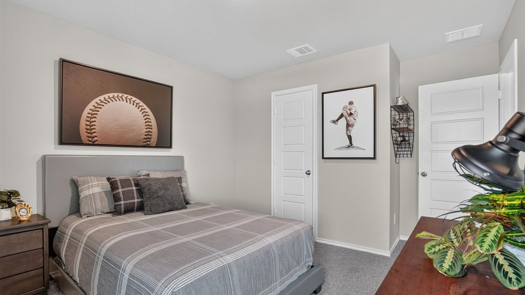 Furnished interior in a model home at Saratoga in Granbury (Image 68).
