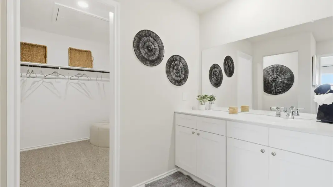 Furnished interior in a model home at Hadley Farms in Godley (Image 14).