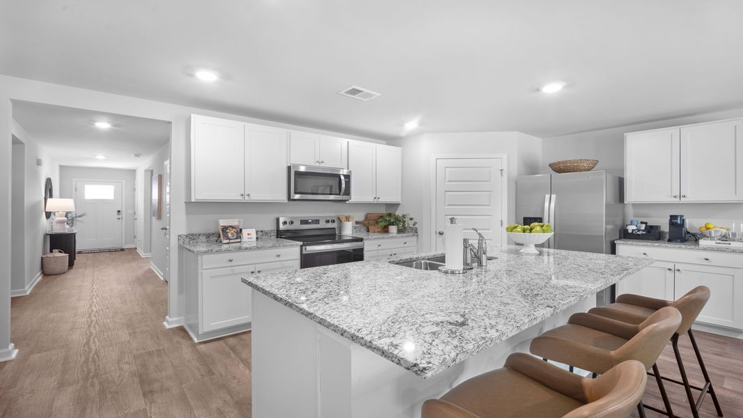 Furnished interior in a model home at The Pines at New Hampstead in Savannah (Image 3).