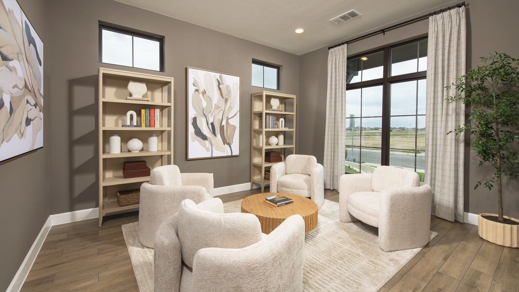 Furnished interior in a model home at Juniper Springs 50' in Lockhart (Image 5).