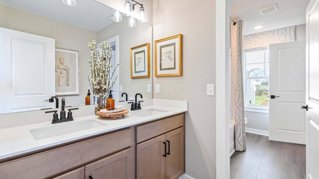 Furnished interior in a model home at Bearwood Classics in Mount Pleasant (Image 13).