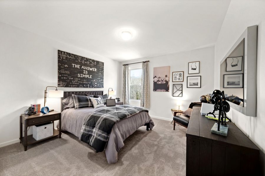 Furnished interior in a model home at Haven at Rocky River in Concord (Image 11).