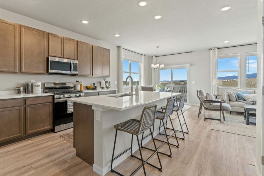 Furnished interior in a model home at The Trails at Aspen Ridge-2 in Colorado Springs (Image 24).