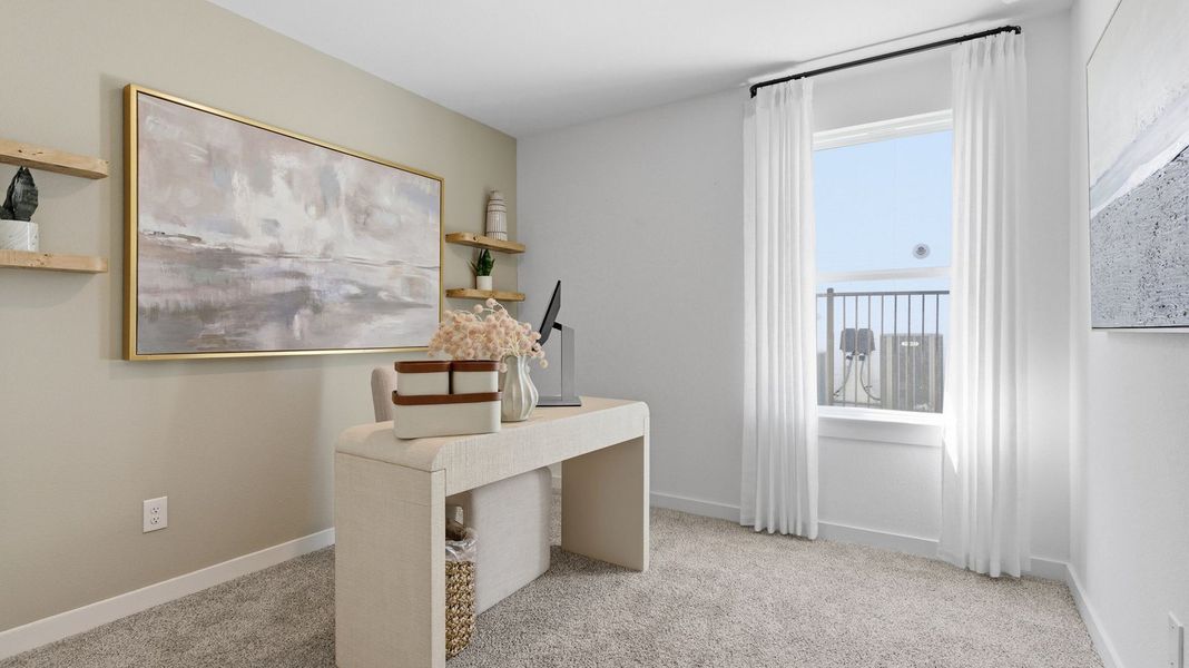 Furnished interior in a model home at Lago Mar in Texas City (Image 29).