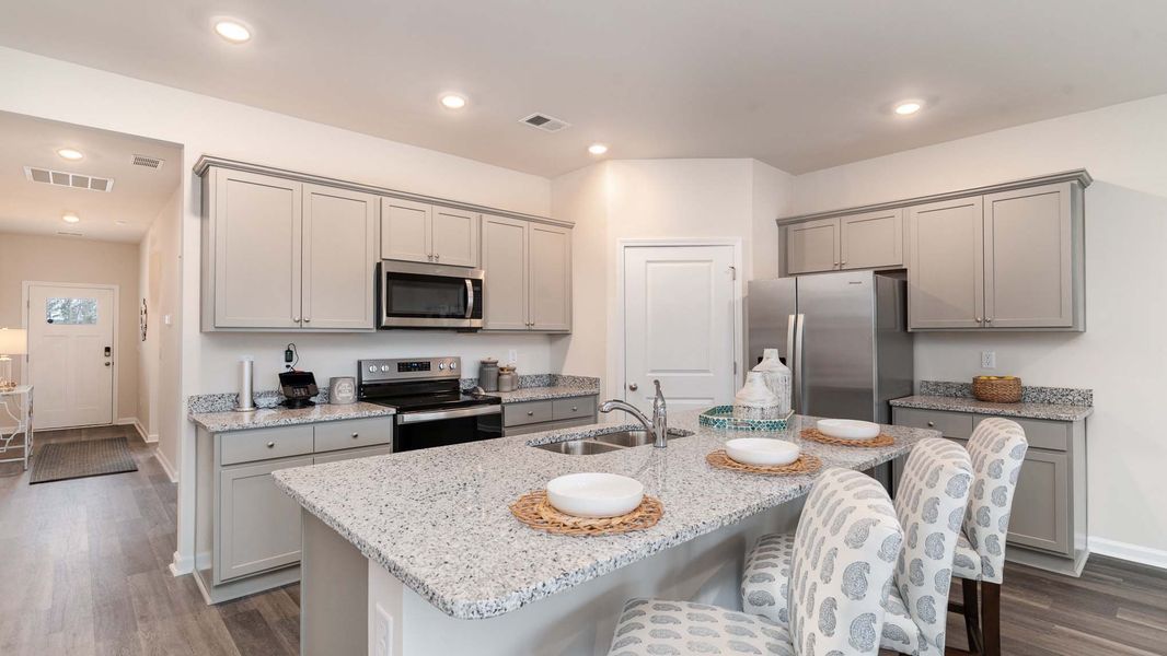 Furnished interior in a model home at Magnolia Farms in Florence (Image 5). Furnished interior in a model home at Magnolia Farms in Florence (Image 5).