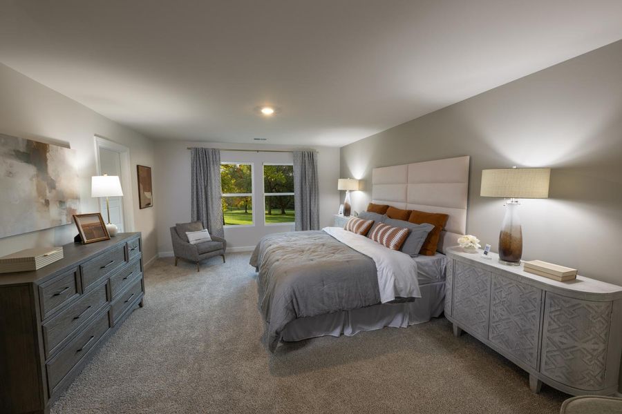 Furnished interior in a model home at Chatham Forest in Duncan (Image 8).