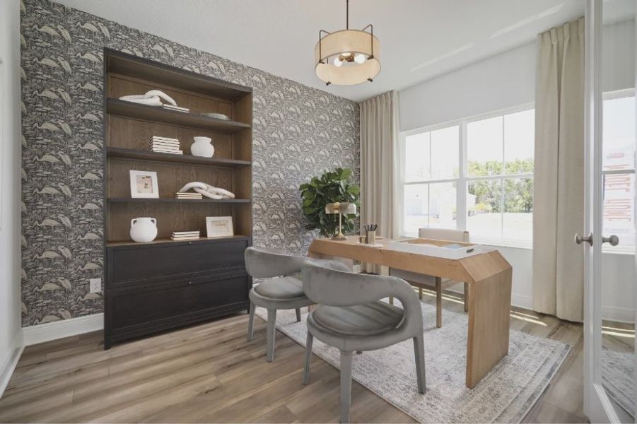 Furnished interior in a model home at North River Ranch in Parrish (Image 59). Furnished interior in a model home at North River Ranch in Parrish (Image 59).