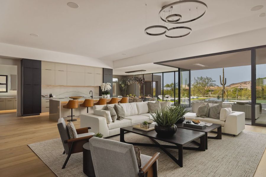 Furnished interior in a model home at Signature at Black Mountain in Scottsdale (Image 3).