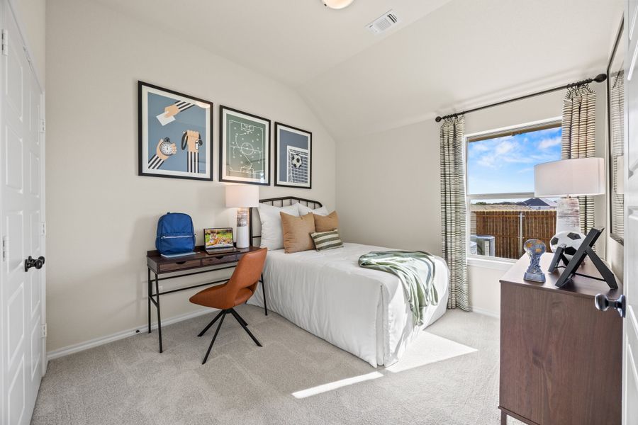 Furnished interior in a model home at Waterford Park in Weatherford (Image 32).