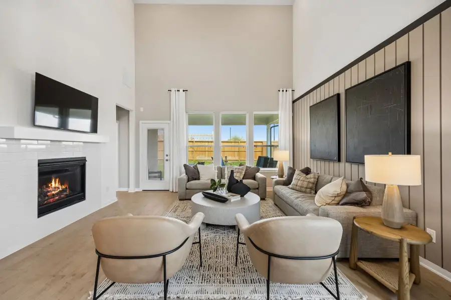 Furnished interior in a model home at Stokesbury in Waller (Image 7).