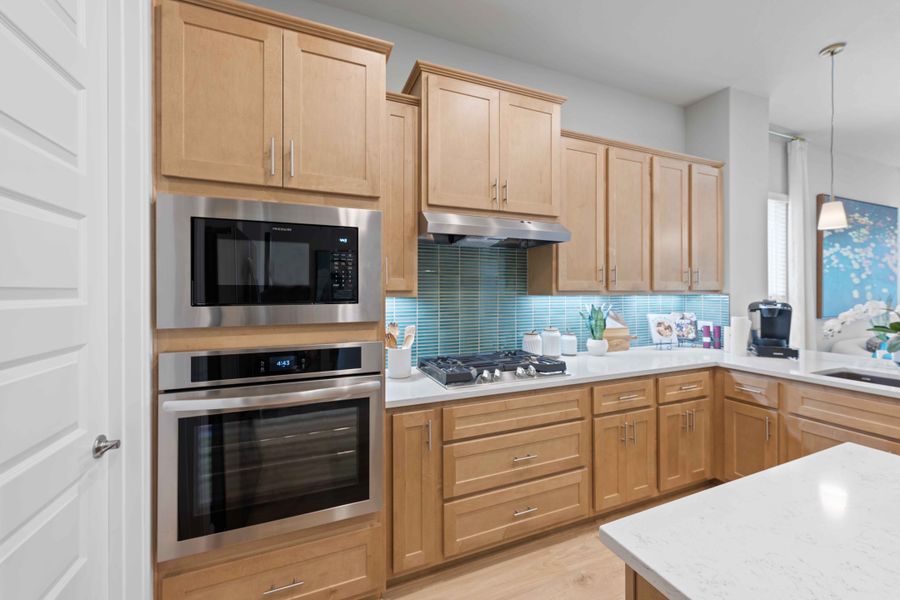 Furnished interior in a model home at Cross Creek in Cedar Park (Image 9).