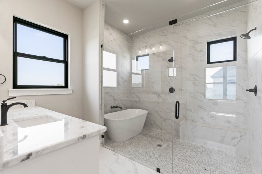 Furnished interior in a model home at Santana Ridge in Weatherford (Image 5).