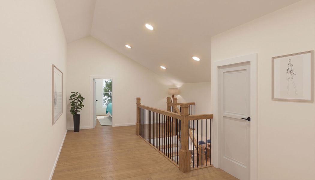 Furnished interior in a model home at The Meadows of Encore at Heritage Woods in Dexter (Image 8).