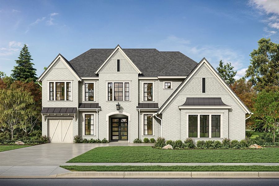 Front exterior of a home in the Fields - Brookside North community, located in Frisco, TX (Image 13). Front exterior of a home in the Fields - Brookside North community, located in Frisco, TX (Image 13).