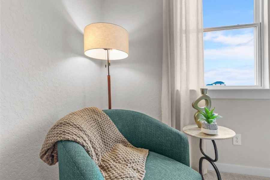 A chair in a room. A chair in a room.