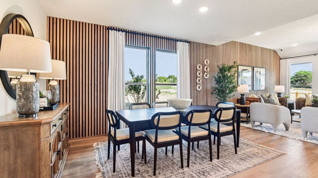 Furnished interior in a model home at Clear Creek in New Braunfels (Image 25).