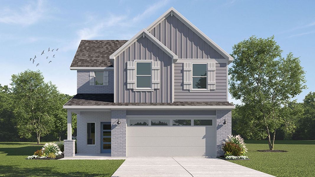 Front exterior of a home in the Rancho San Gabriel community, located in Georgetown, TX (Image 13). Front exterior of a home in the Rancho San Gabriel community, located in Georgetown, TX (Image 13).