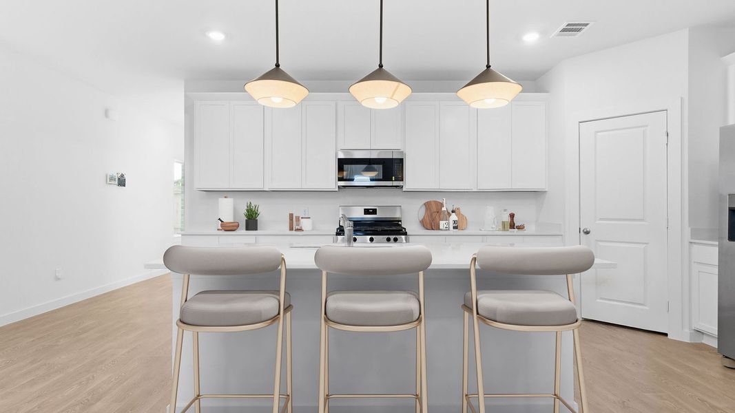 Furnished interior in a model home at Emberly in Beasley (Image 9).