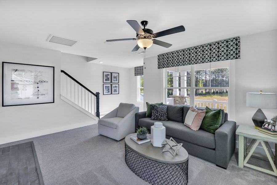 Furnished interior in a model home at Autumn Pond in Blythewood (Image 25).