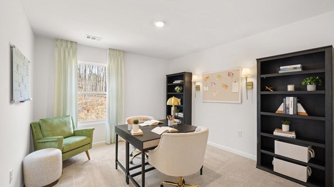 Furnished interior in a model home at Brooks Village in Dacula (Image 25).