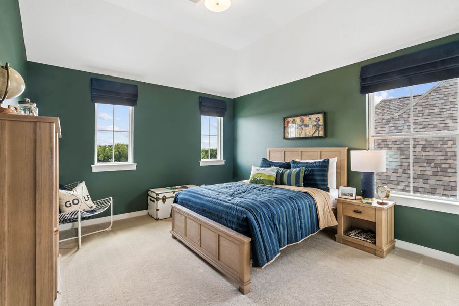 Stylish Bedroom with Bold Designer Accent Wall Stylish Bedroom with Bold Designer Accent Wall