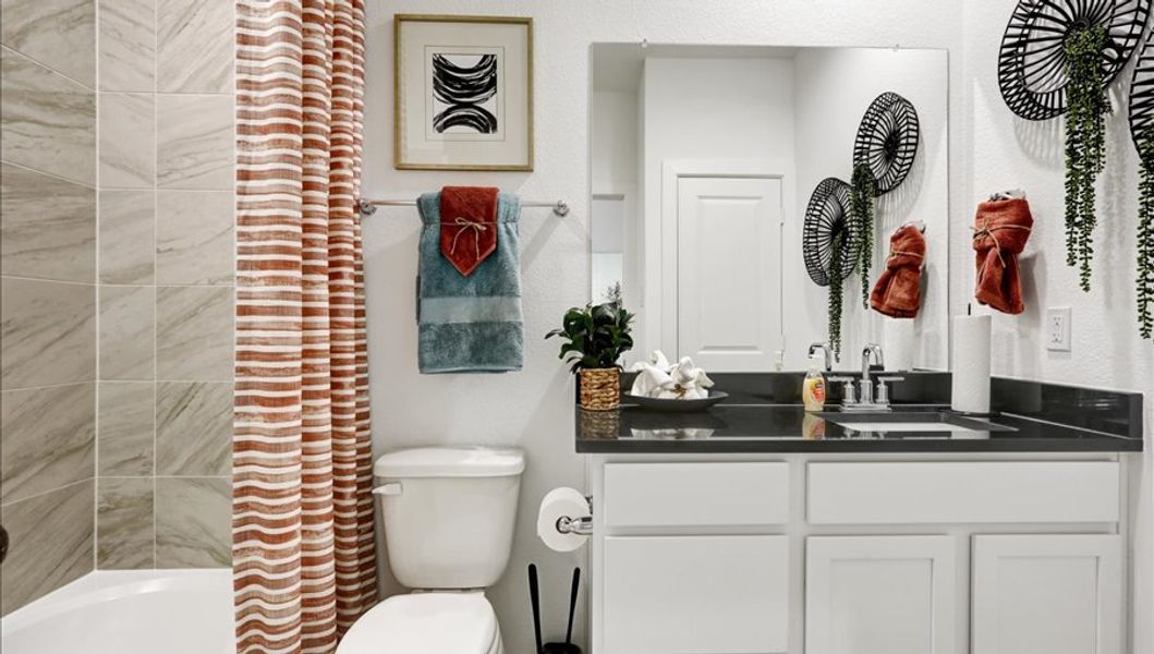 Furnished interior in a model home at Emberly  45' in Beasley (Image 34).