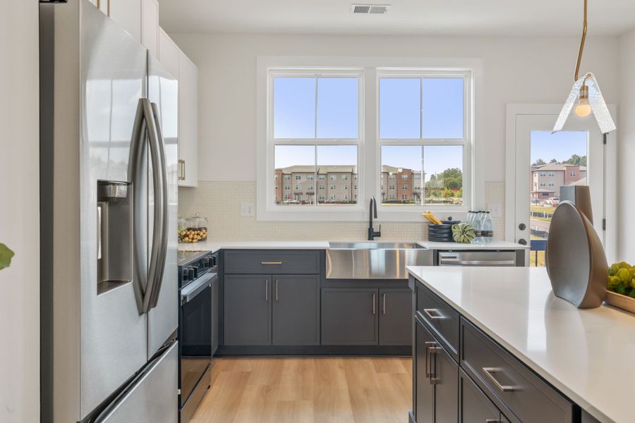 Furnished interior in a model home at Array in Atlanta (Image 52).