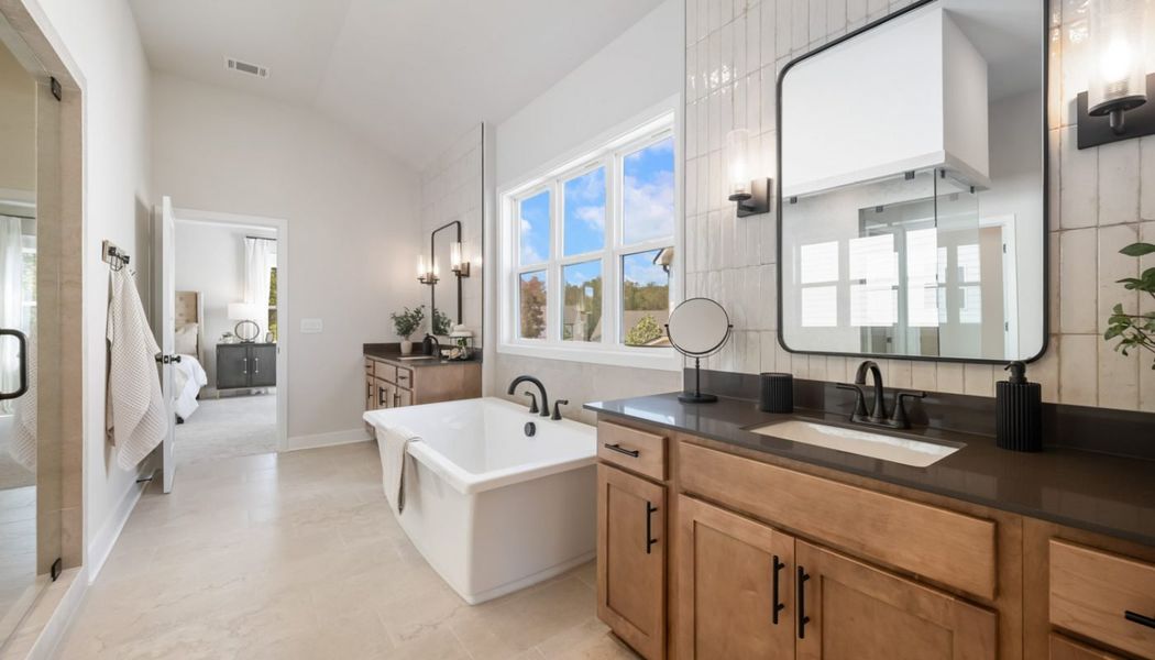 Furnished interior in a model home at Ponderosa Farms Manor in Gainesville (Image 40). Furnished interior in a model home at Ponderosa Farms Manor in Gainesville (Image 40).