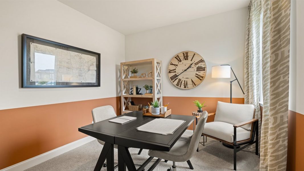 Furnished interior in a model home at The Gates at Pates Creek in Hampton (Image 23).