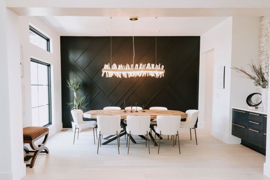 Furnished interior in a model home at Falls at Fox Farm in Arrington (Image 5).