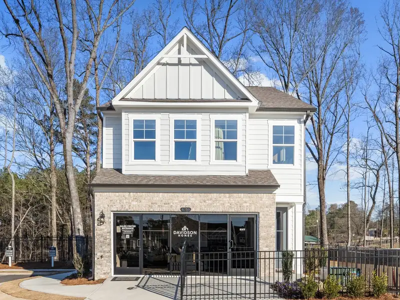 Front exterior of a home in the The Village at Shallowford community, located in Kennesaw, GA (Image 1).