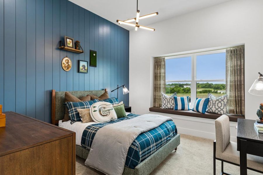 Furnished interior in a model home at Creekside at Elevon in Lavon (Image 26). Furnished interior in a model home at Creekside at Elevon in Lavon (Image 26).
