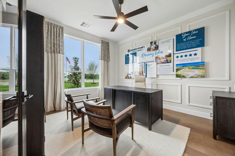 Furnished interior in a model home at Discovery Lakes in Rockwall (Image 38).
