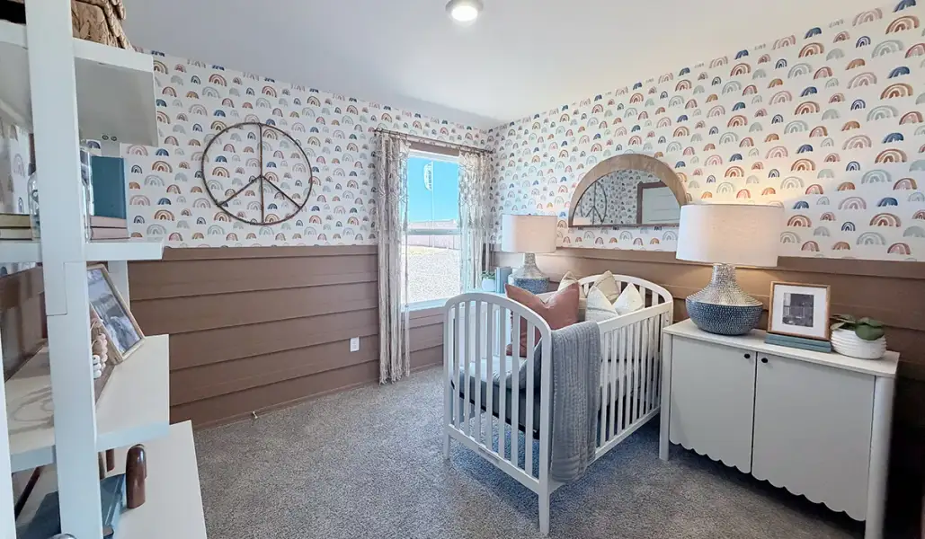Furnished interior in a model home at Red Rock Village in Red Rock (Image 44).