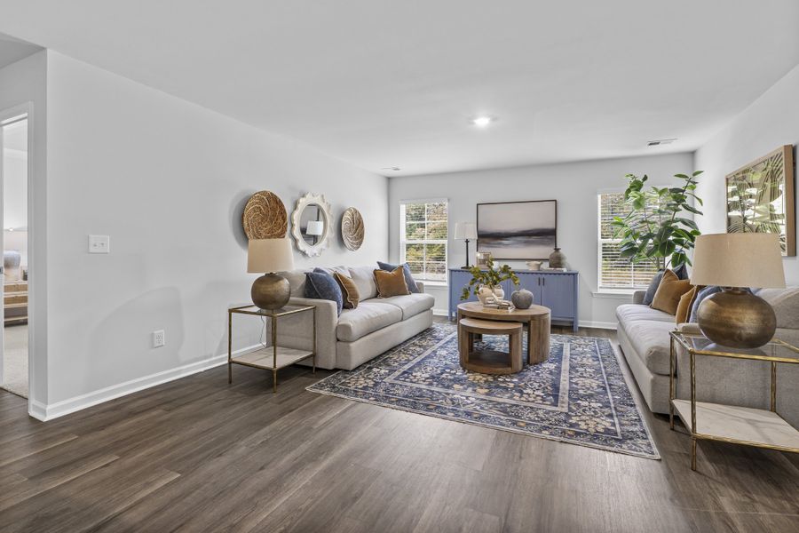 Furnished interior in a model home at Reserves at Mill Creek in Columbia (Image 5).