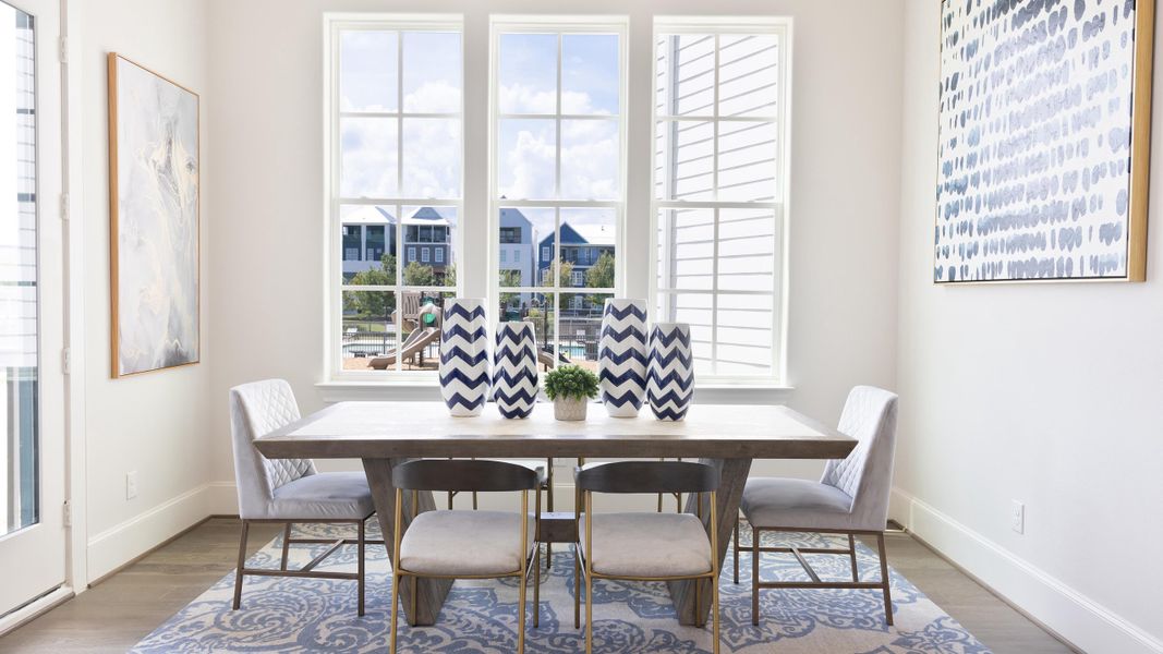 Furnished interior in a model home at Kolbe Farms in Houston (Image 11). Furnished interior in a model home at Kolbe Farms in Houston (Image 11).