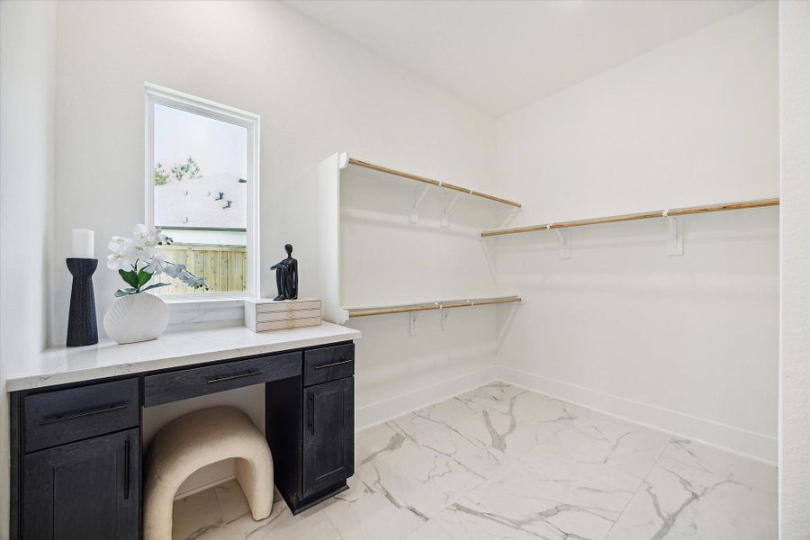 Furnished interior in a model home at Kresston - 65' in Montgomery (Image 19).