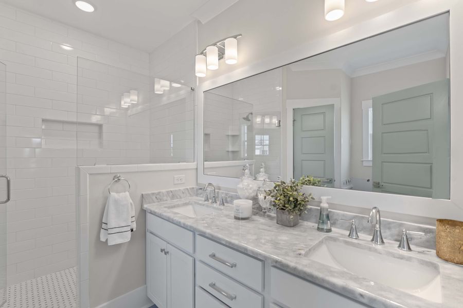 Furnished interior in a model home at Songbird in Hampstead (Image 27). Furnished interior in a model home at Songbird in Hampstead (Image 27).