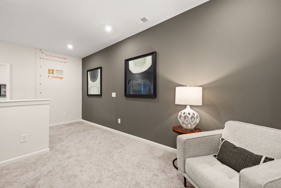 Furnished interior in a model home at Crescent Towns in Riverdale (Image 17). Furnished interior in a model home at Crescent Towns in Riverdale (Image 17).