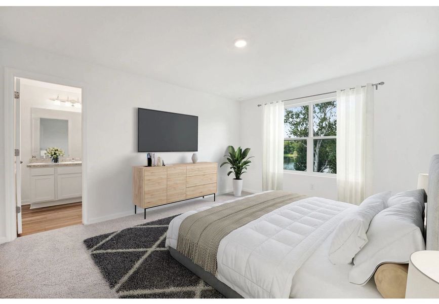 Furnished interior in a model home at Aster Towns in Summerville (Image 6).